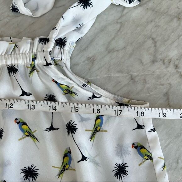 Fab’rik tropical print tiered ruffle summer top size M NWT - Picture 7 of 8